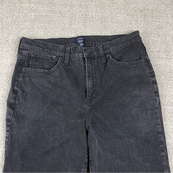 J Crew Essential Straight Distressed Black Jeans - Picture 2 of 12